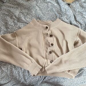 Free people tan cardigan